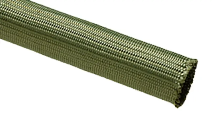 1/2" NOM. I.D., NOMEX BRAIDED SLEEVING, GREEN