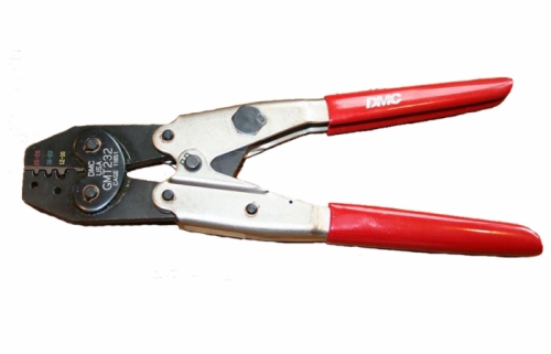 The GMT232 (M22520/37-01) Hand Crimp Tool crimps low profile environmental splices AS81824/1-x (M81824/1-x).